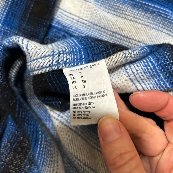 American Eagle Men’s Heavy Weight Flannel S - Picture 3 of 4